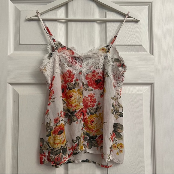 Abercrombie & Fitch eyelash lash detail camisole in floral print size XS - Picture 2 of 3